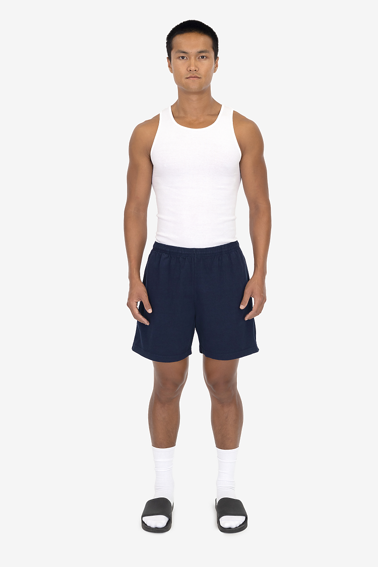 8.5 oz Heavy Jersey Gym Shorts NAVY